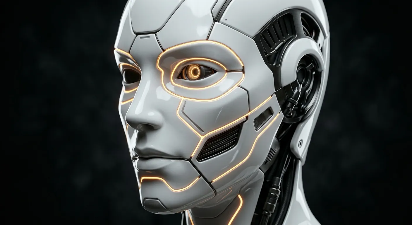 Ceramic robotic faceplate demonstrating premium design
